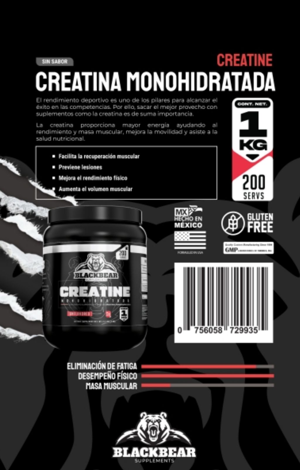 PAQUETE  CREATINA MONOHIDRATADA 1KG, OMEGA 3 1200MG, OXIDO 210G Y PROTEINA ISOLATADA2KG